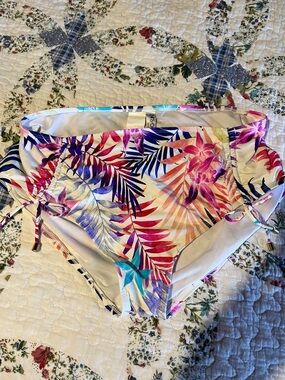 Tropical Floral Swim Bottoms - Multicolor